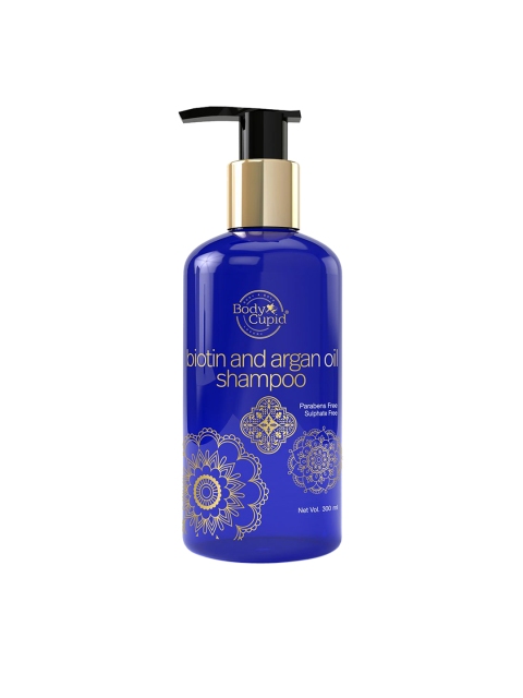 

Body Cupid Biotin & Argan Oil Shampoo - Paraben & Sulphate Free - 300 ml, Blue