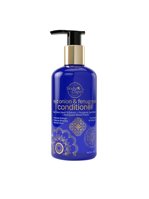 

Body Cupid Red Onion & Fenugreek Conditioner - Paraben & Mineral Oil Free - 300 ml, Blue