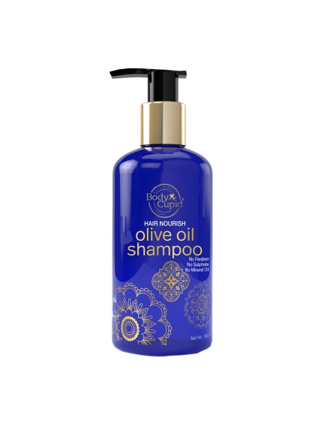 

Body Cupid Hair Nourish Olive Oil Shampoo - Paraben & Sulphate Free - 300 ml, Blue