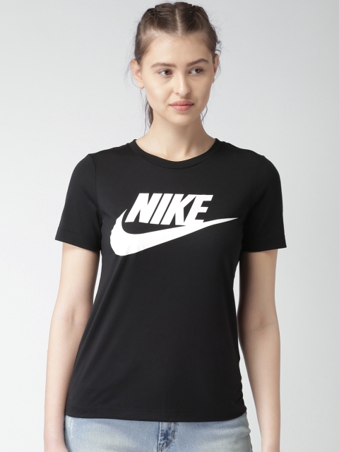 

Nike Women Black AS W NSW ESSNTL Top