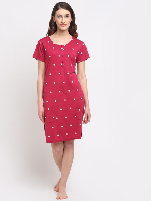 

Kanvin Pink Printed Nightdress