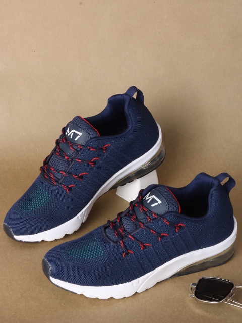 

M7 by Metronaut Men Navy Blue Woven Design Sneakers
