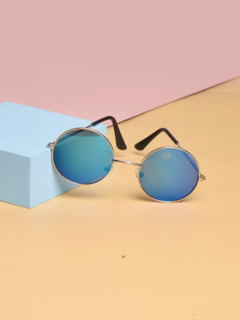 

POPLINS Kids Blue UV Protected Round Sunglasses GG-1055