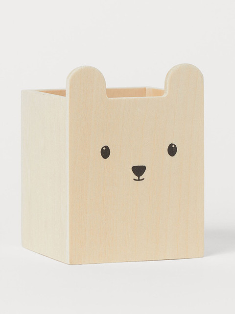 

H&M Girls Beige Plywood Pen Holder