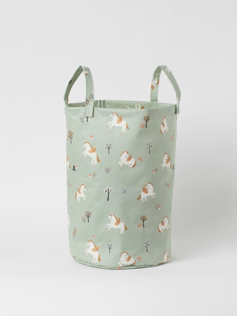 

H&M Green Printed storage basket