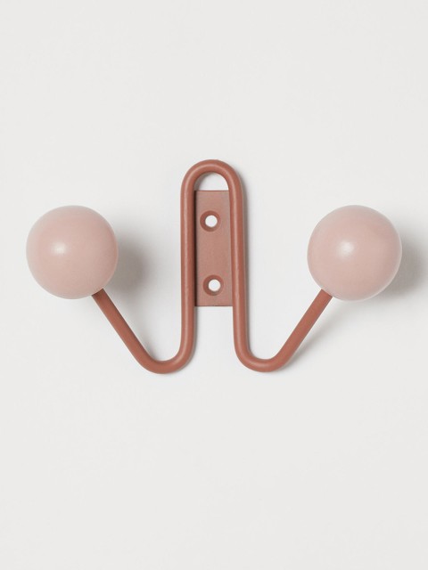 

H&M Pink Metal & Wood Hanging Rack