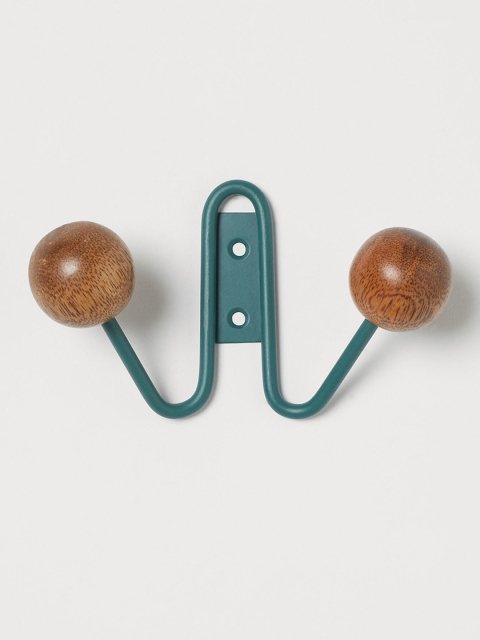 

H&M Hanging Rack In Metal & Wood, Green