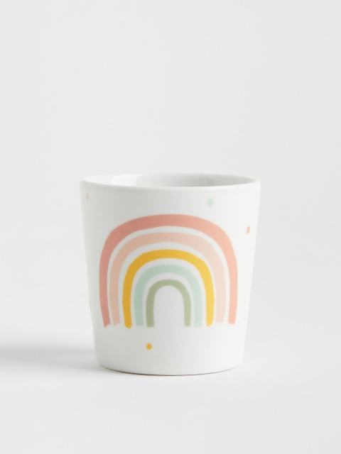 

H&M Girls White & Multicoloured Porcelain Mug