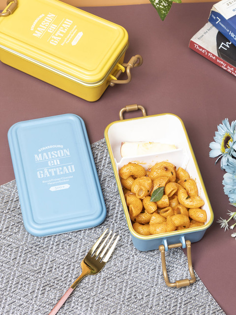 

MARKET99 Blue Solid Plastic Lunch Box 500 ml