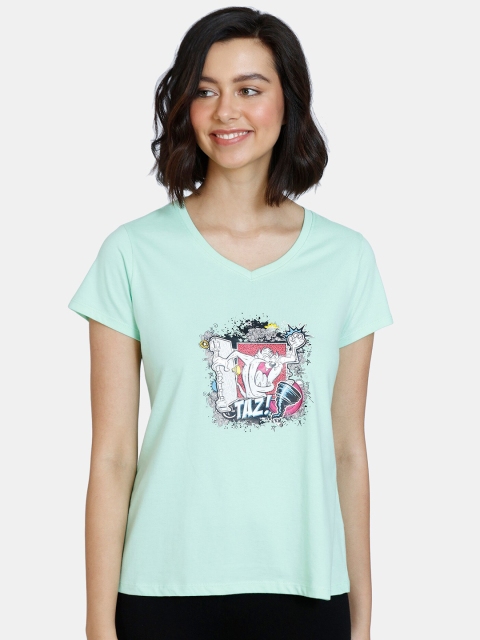 

Zivame Green Print Top