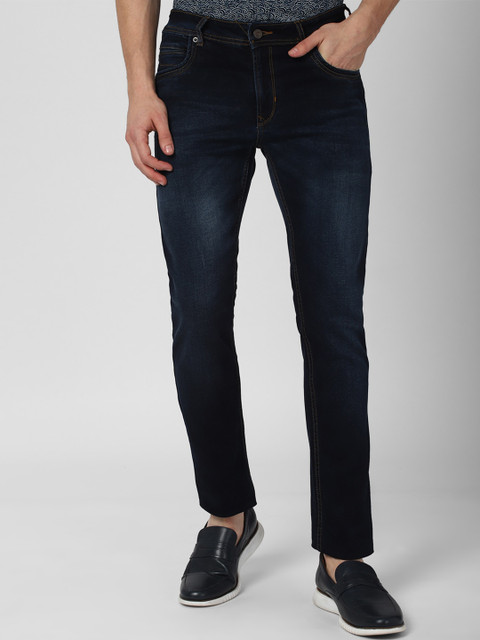 

Peter England Casuals Men Navy Blue Slim Fit Light Fade Jeans