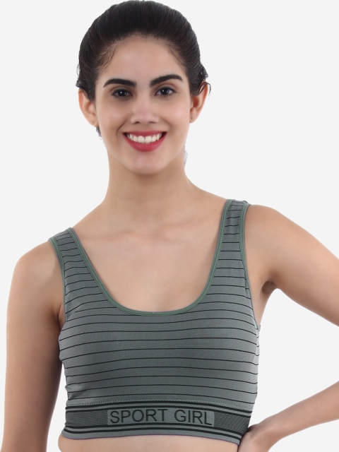 

XOXO Design Grey & Black Sports Bra Lightly Padded