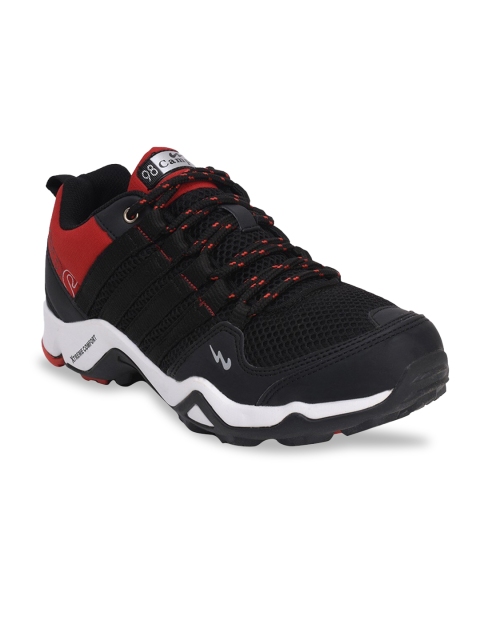 

Campus Men Black Mesh Running Shoes