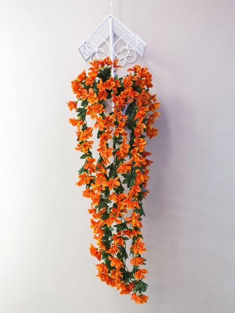 

AMFLIX Orange Artificial Hanging Creeper Flowers and Plants