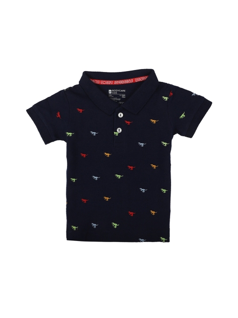 

Bodycare Kids Boys Navy Blue Embroidered T-shirt