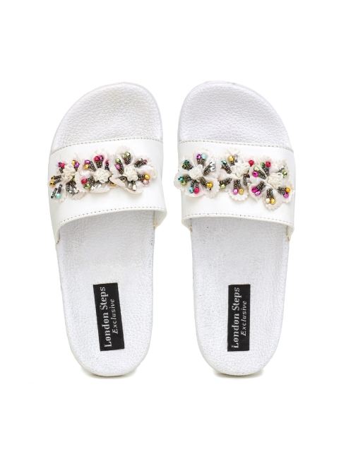 

LONDON STEPS Women White Sliders