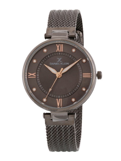 

Daniel Klein Women Grey Dial & Grey Stainless Steel Straps Analogue Watch DK.1.12560-6