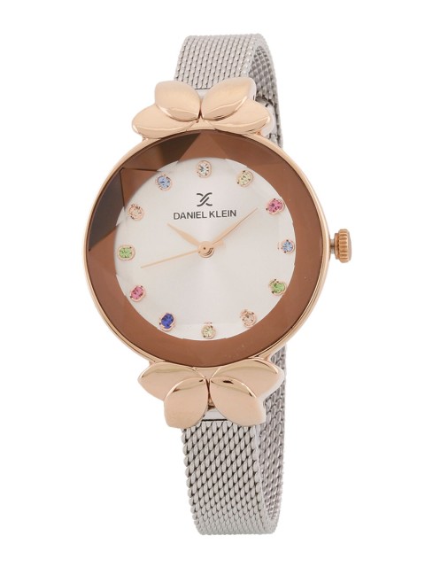 

Daniel Klein Women Silver-Toned Dial Bracelet Style Straps Watch DK.1.12554