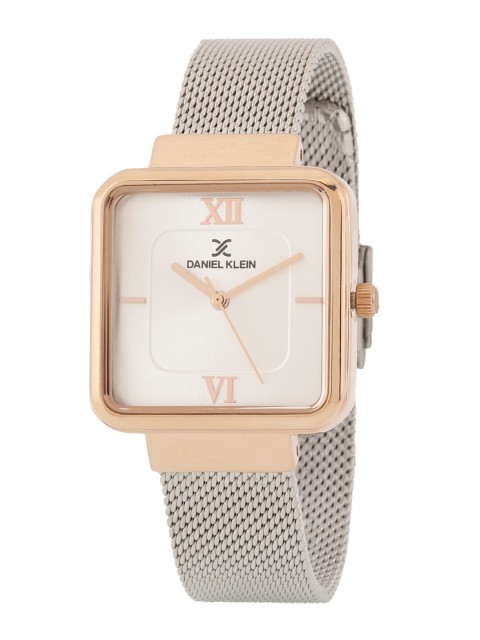

Daniel Klein Women White Dial & Silver Toned Straps Analogue Watch DK.1.12537-4