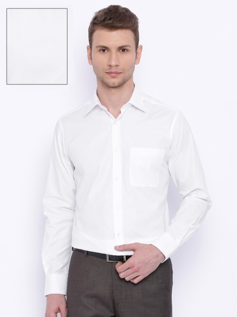 

Raymond Men White Slim Fit Self-Design Formal Shirt