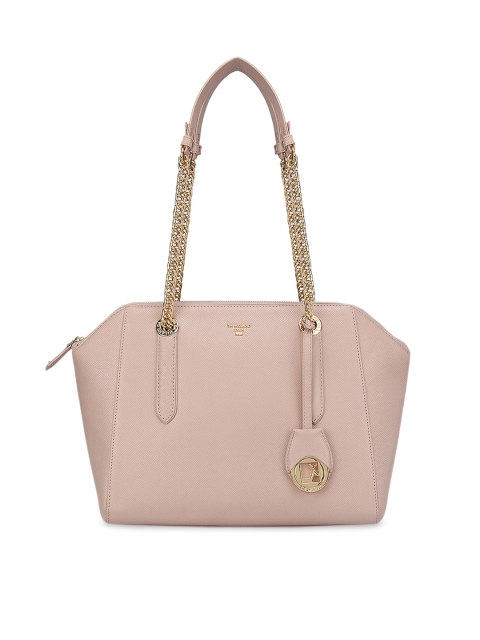 

Da Milano Pink Leather Structured Shoulder Bag