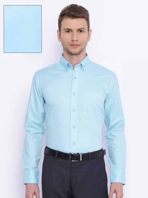 

Raymond Men Blue Regular Fit Solid Formal Shirt