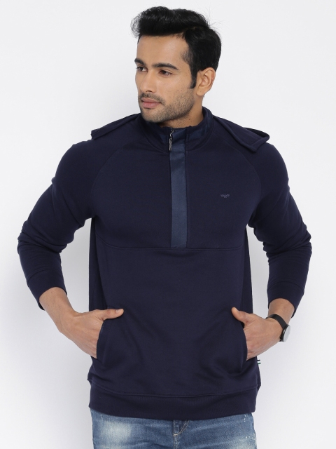 

Park Avenue Navy Sweatshirt with Detachable Hood, Navy blue
