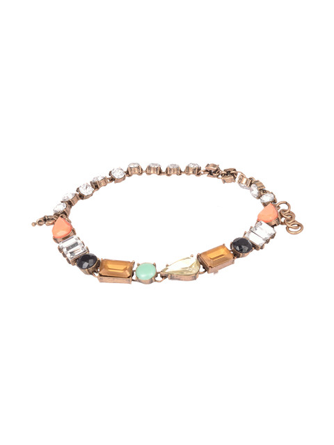 

Arendelle Women Green & White Wraparound Bracelet