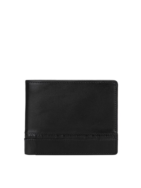 

Da Milano Men Black Leather Two Fold Wallet