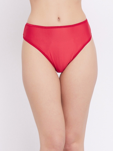

SECRETS BY ZEROKAATA Women Red Solid Bikini Briefs SZREDPTY05010