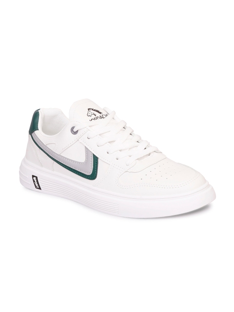 

MOZAFIA Men White Striped Detailed Sneakers