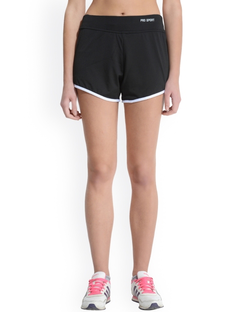 

Da Intimo Women Black Solid Regular Fit Engine Sports Shorts