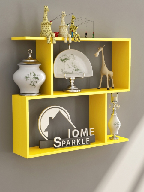 

Home Sparkle Yellow Wall Shelf