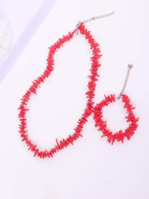 

DIVA WALK Silver-Plated & Beaded Jewellery Set