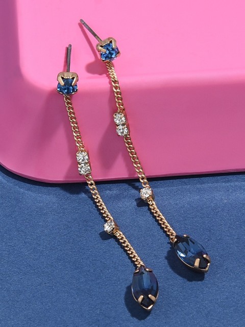 

Accessorize Women Blue Harvest Sparkle Chain Drop Earring