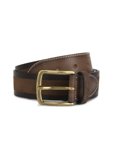

HACKETT LONDON Men Brown Leather Belt