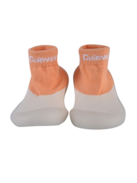 

POPLINS Kids Orange & White Patterned Ankle Length Cotton Socks