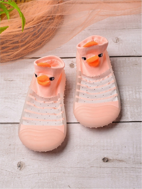 

POPLINS Kids Pink Patterned Ankle Length Cotton Socks