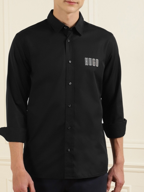 

HUGO Men Black Casual Shirt