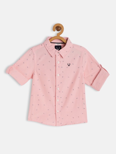 

Allen Solly Junior Boys Pink Printed Casual Shirt