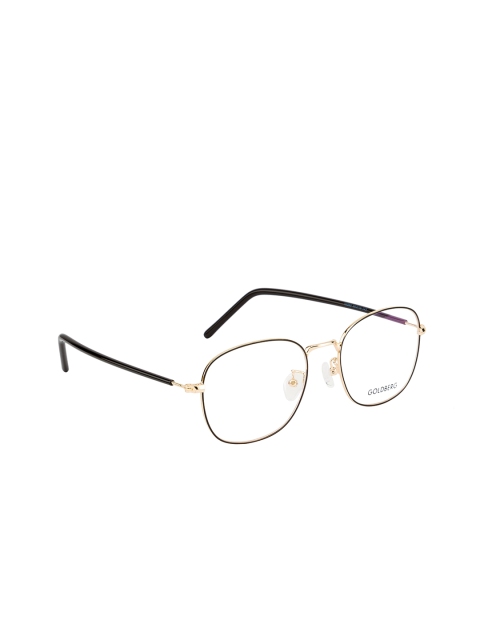 

Gold Berg Gold-Toned & Black Full Rim Round Frames