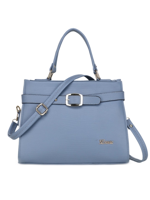 

Exotic Blue Structured Handheld Bag