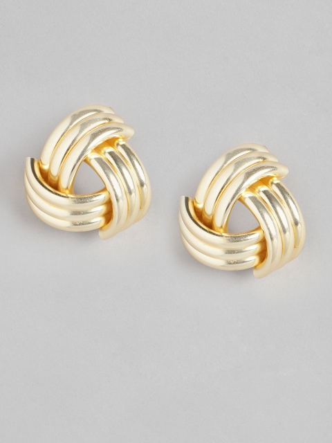 

Blueberry Gold-Plated Contemporary Studs