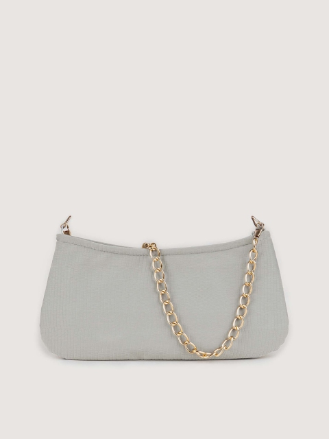 

Mesmerize Women Grey Structured Baguette Bag