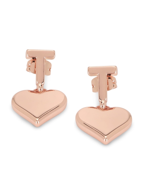 

Ted Baker Pink Contemporary Heart Drop Earrings