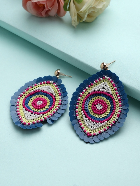 

Mali Fionna Multicoloured Contemporary Drop Earrings, Multi