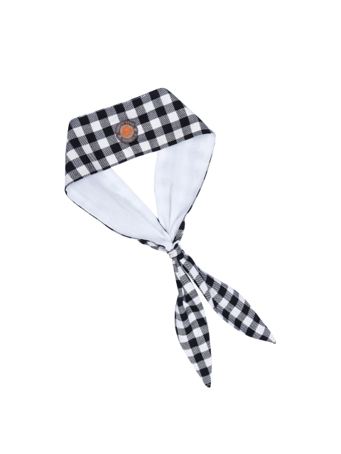 

Dchica Paws Black & White Checked Collar Tie For Cats