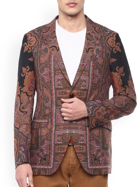 

ETRO Men Black Lightweight Longline Outdoor Tailored Jacket