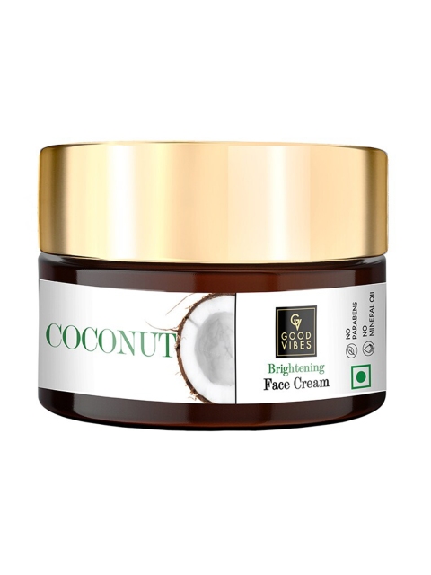 

Good Vibes Coconut Brightening Face Cream - 100 g, White