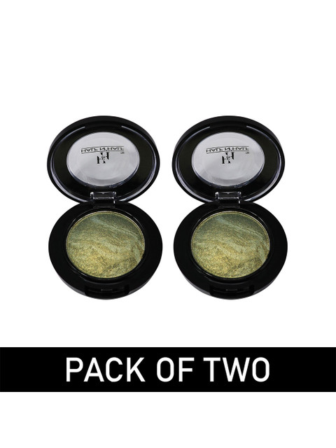 

Half N Half Set of 2 Baked Monochromatic Eyeshadow - 09, Green